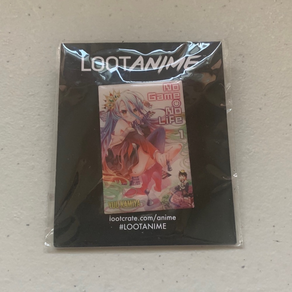 NWT No Game No Life Anime Manga Pin 2018 Loot Crate